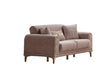 Orion Cream Convertible Loveseat by Furnia at Eve Furniture