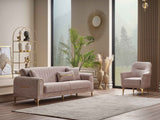 Orion Cream Convertible Sofa by Furnia at Eve Furniture