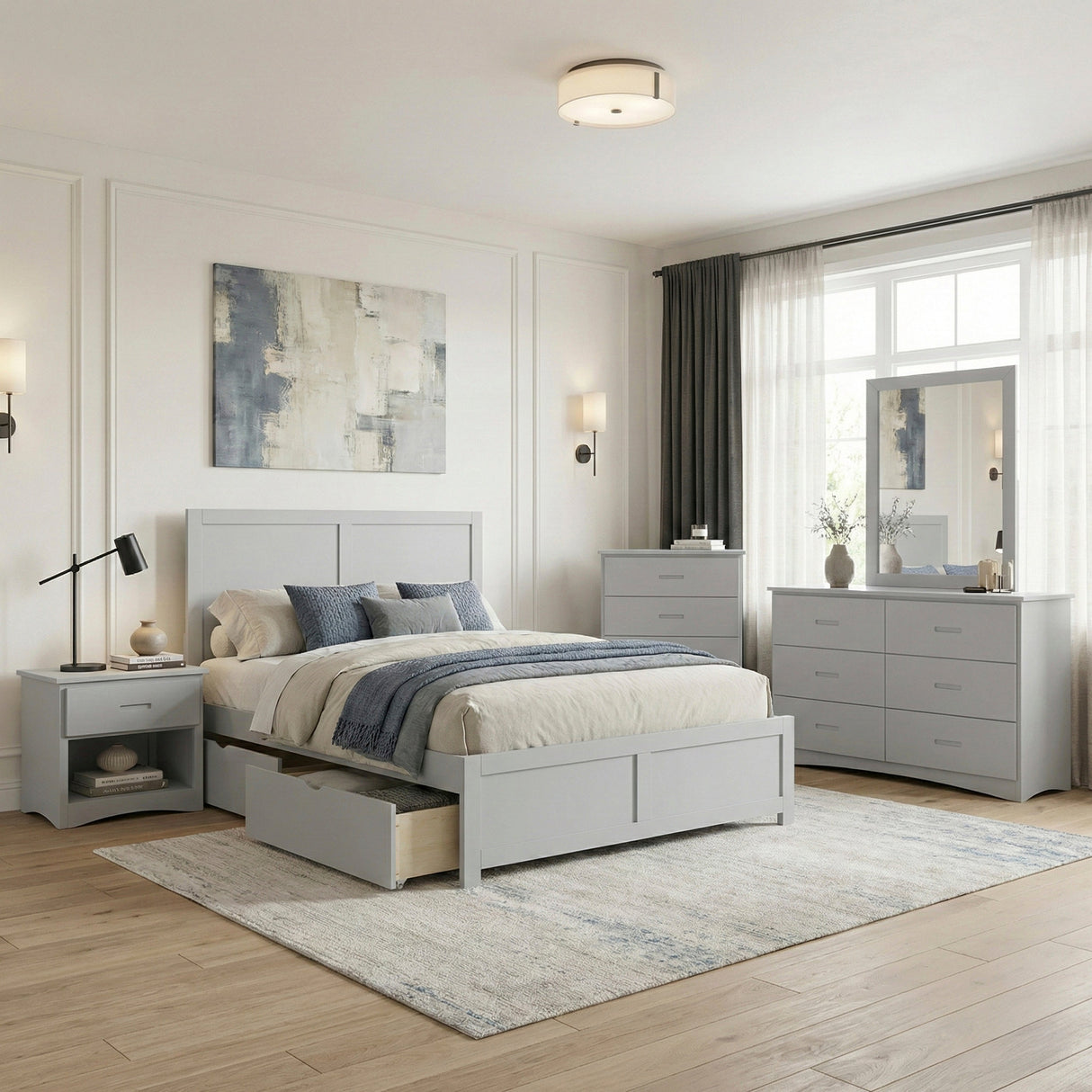 Orion Full Platform Bed by Homelegance at Eve Furniture