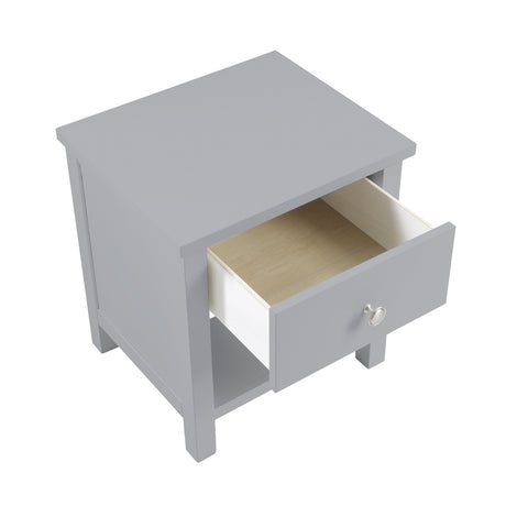 Orion Gray 1-Drawer Nightstand by Homelegance at Eve Furniture