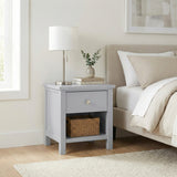 Orion Gray 1-Drawer Nightstand by Homelegance at Eve Furniture