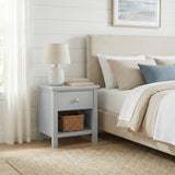 Orion Gray 1-Drawer Nightstand by Homelegance at Eve Furniture