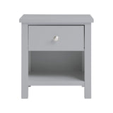 Orion Gray 1-Drawer Nightstand by Homelegance at Eve Furniture