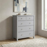 Orion Gray 5-Drawer Chest by Homelegance at Eve Furniture