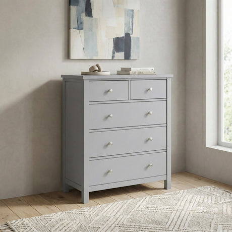 Orion Gray 5-Drawer Chest by Homelegance at Eve Furniture