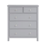Orion Gray 5-Drawer Chest by Homelegance at Eve Furniture