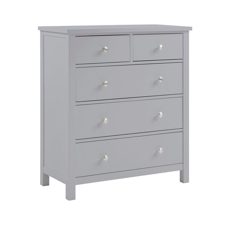 Orion Gray 5-Drawer Chest by Homelegance at Eve Furniture