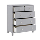 Orion Gray 5-Drawer Chest by Homelegance at Eve Furniture
