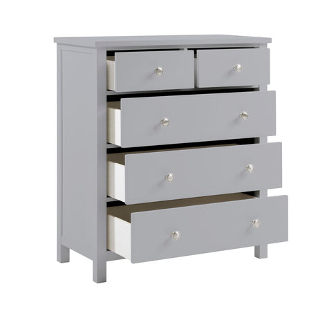 Orion Gray 5-Drawer Chest by Homelegance at Eve Furniture