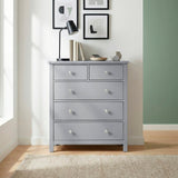 Orion Gray 5-Drawer Chest by Homelegance at Eve Furniture