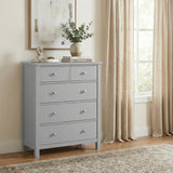 Orion Gray 5-Drawer Chest by Homelegance at Eve Furniture