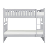 Orion Gray Full/Full Bunk Bed by Homelegance at Eve Furniture