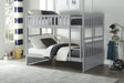 Orion Gray Full/Full Bunk Bed by Homelegance at Eve Furniture