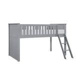 Orion Gray Low Loft Bunk by Homelegance at Eve Furniture