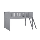 Orion Gray Low Loft Bunk by Homelegance at Eve Furniture