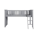 Orion Gray Low Loft Bunk by Homelegance at Eve Furniture