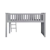 Orion Gray Low Loft Bunk by Homelegance at Eve Furniture