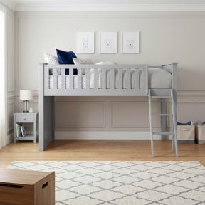 Orion Gray Low Loft Bunk by Homelegance at Eve Furniture
