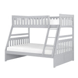 Orion Gray Twin/Full Bunk Bed by Homelegance at Eve Furniture