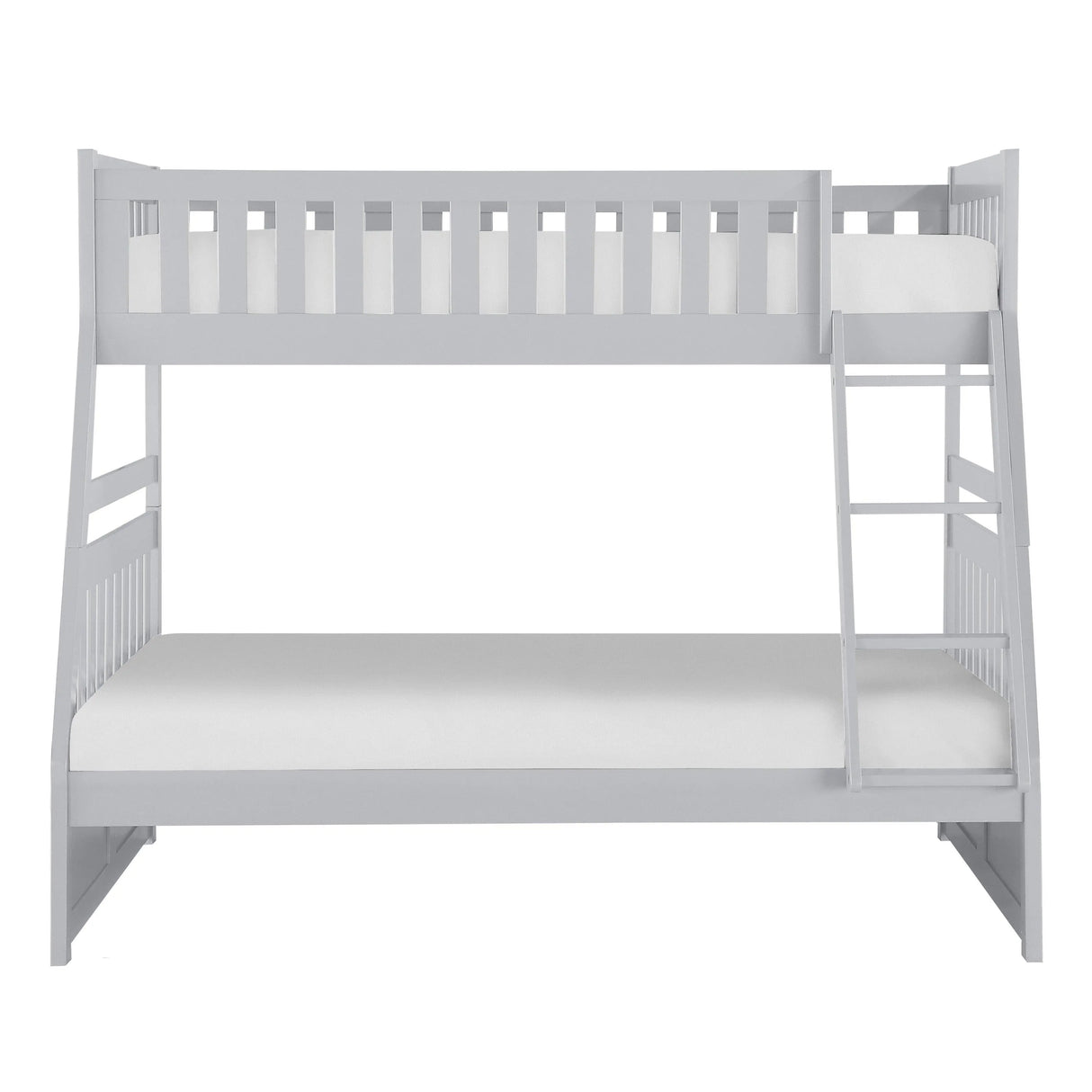 Orion Gray Twin/Full Bunk Bed by Homelegance at Eve Furniture