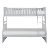 Orion Gray Twin/Full Bunk Bed by Homelegance at Eve Furniture