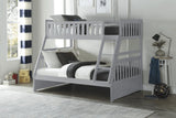 Orion Gray Twin/Full Bunk Bed by Homelegance at Eve Furniture