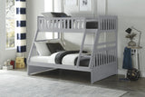 Orion Gray Twin/Full Bunk Bed by Homelegance at Eve Furniture