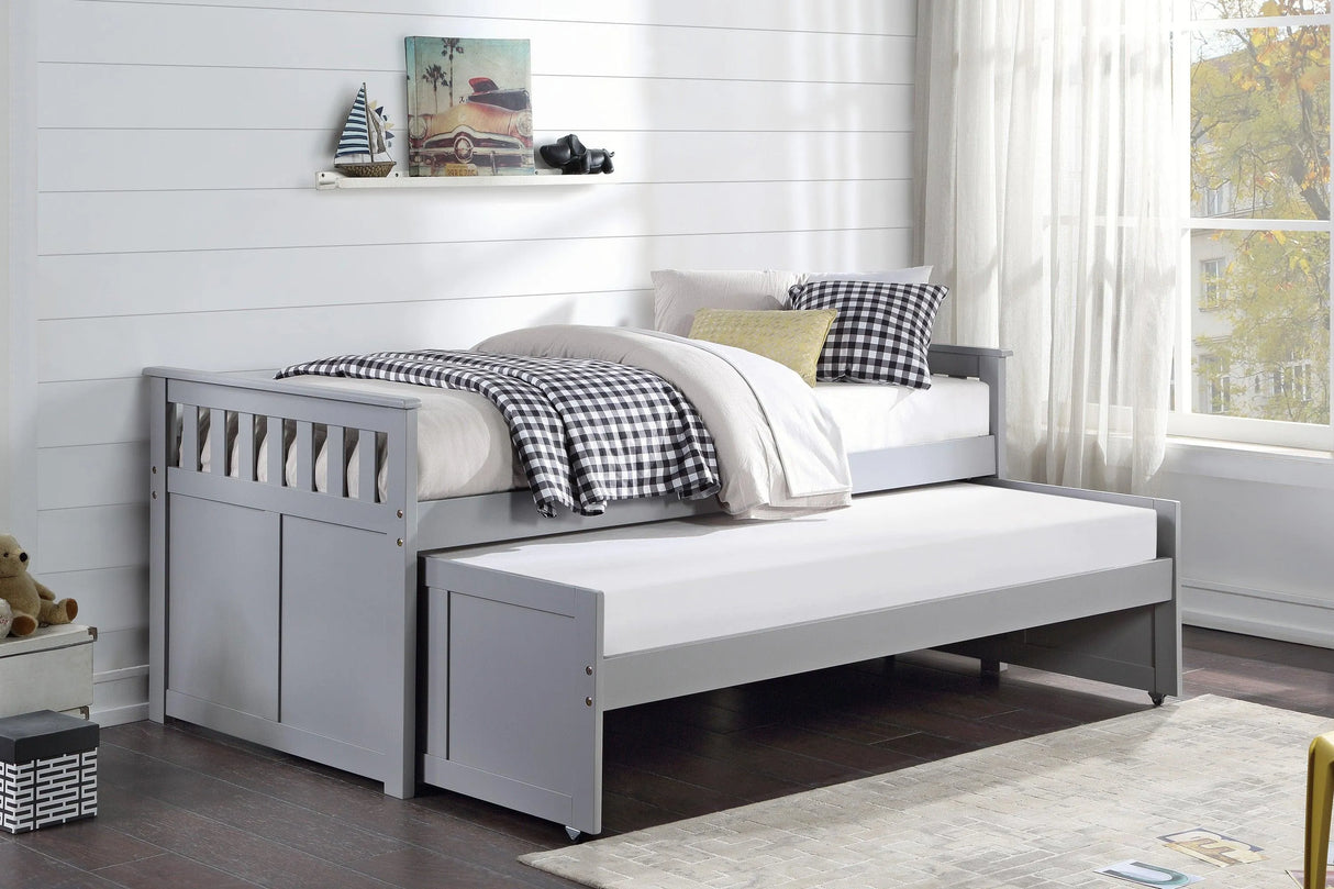 Orion Gray Twin/Twin Bed by Homelegance at Eve Furniture