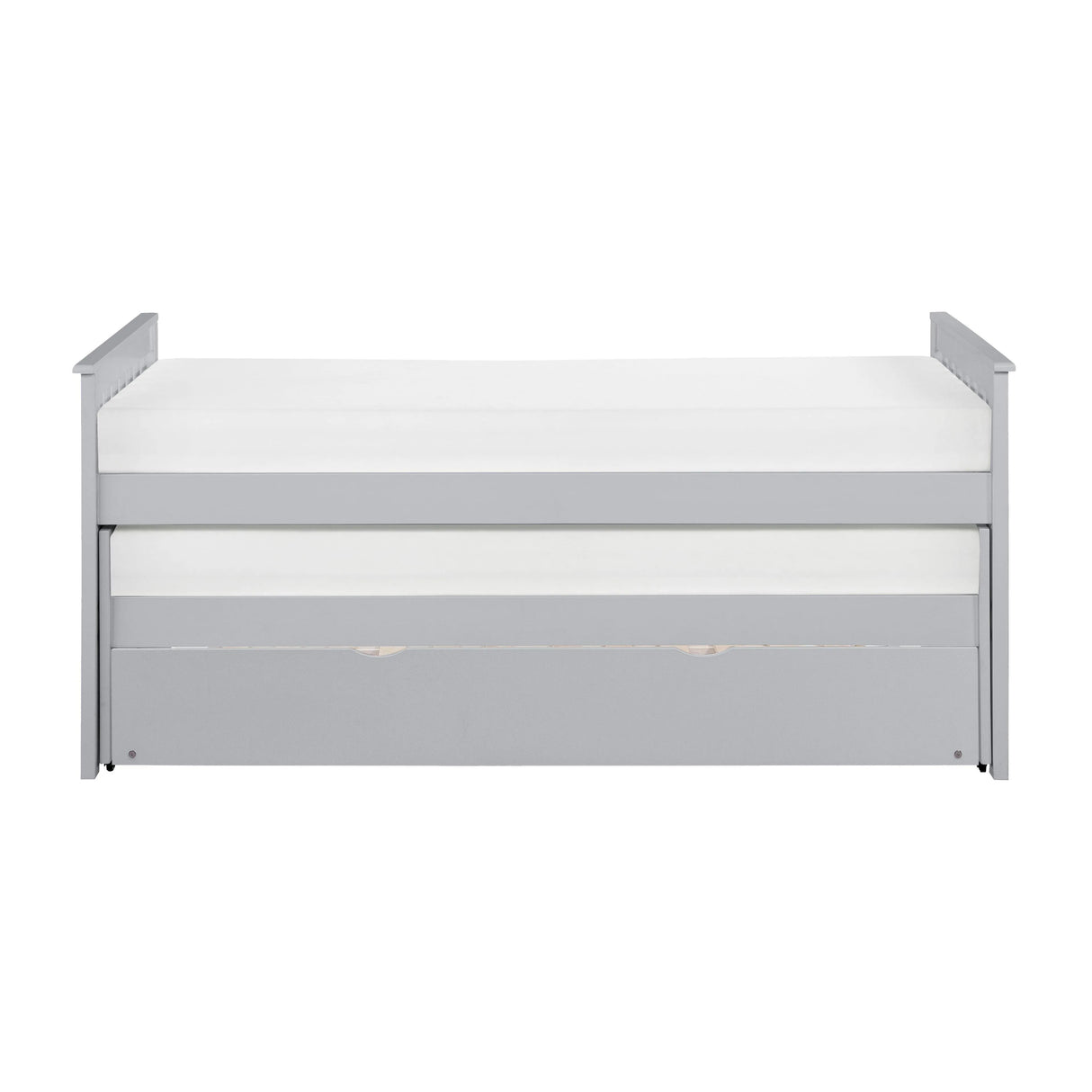 Orion Gray Twin/Twin Bed with Twin Trundle by Homelegance at Eve Furniture
