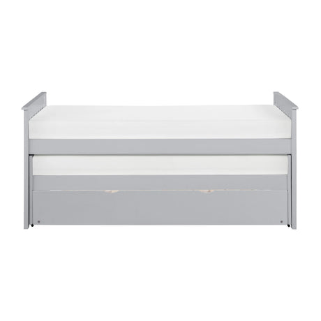 Orion Gray Twin/Twin Bed with Twin Trundle by Homelegance at Eve Furniture