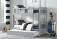Orion Gray Twin/Twin Bunk Bed with Twin Trundle by Homelegance at Eve Furniture