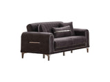 Orion Grey Convertible Loveseat by Furnia at Eve Furniture
