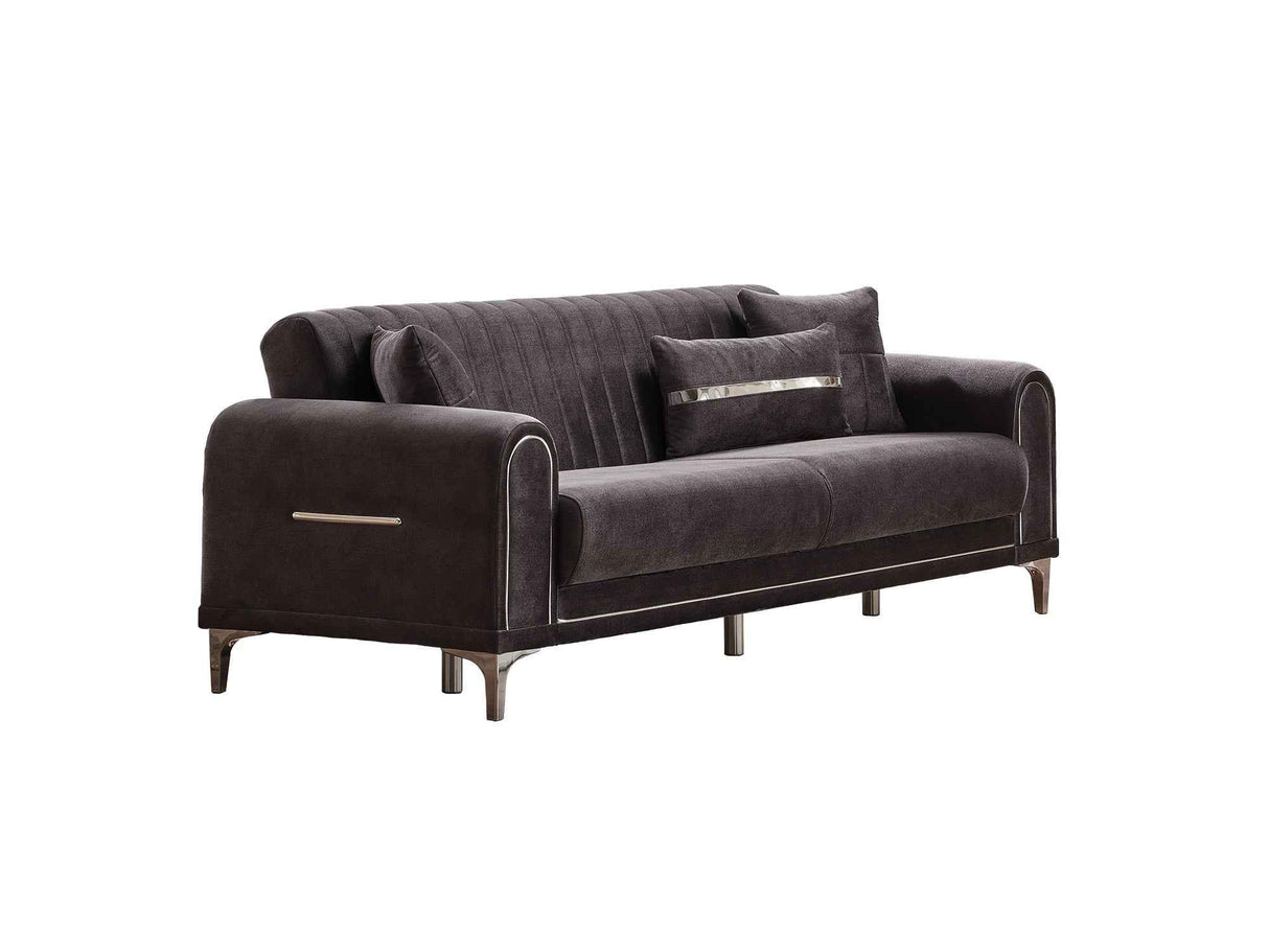 Orion Grey Convertible Sofa by Furnia at Eve Furniture