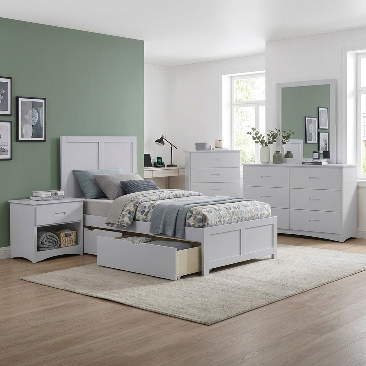 Orion Twin Platform Bed by Homelegance at Eve Furniture