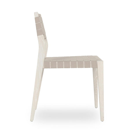 Orlando Milk White/Taupe Dining Chair Set of 2 by Classic Home at Eve Furniture