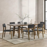 Orlando True Natural/Charcoal Dining Chair (Set of 2) by Classic Home at Eve Furniture