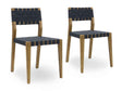 Orlando True Natural/Charcoal Dining Chair (Set of 2) by Classic Home at Eve Furniture