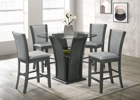 Orlando Grey 5-Piece Dining Room Set by Happy Homes at Eve Furniture