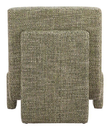 Orleen Checker Green Accent Chair by Zuomod at Eve Furniture