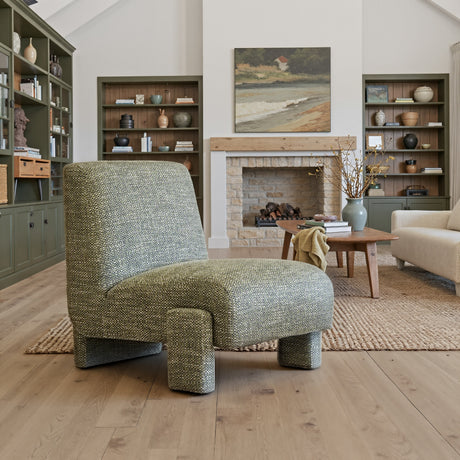 Orleen Checker Green Accent Chair by Zuomod at Eve Furniture