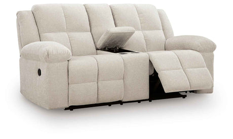 Orlen Winter Reclining Loveseat with Console by Ashley at Eve Furniture