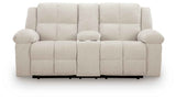 Orlen Winter Reclining Loveseat with Console by Ashley at Eve Furniture