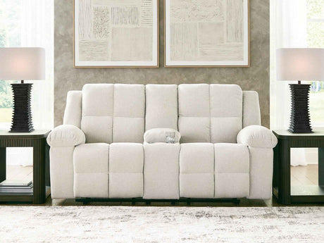 Orlen Winter Reclining Loveseat with Console by Ashley at Eve Furniture