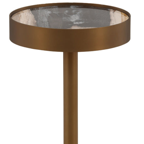 Orlin Side Table, Black by Dovetail at Eve Furniture