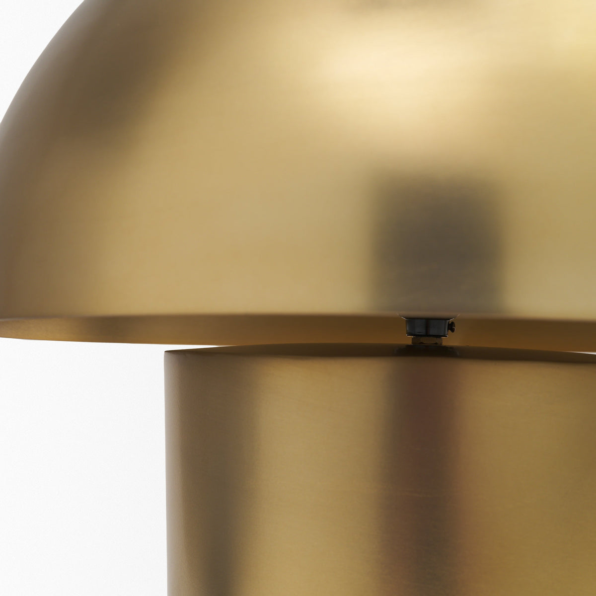 Orlo 18" Gold Metal Mushroom Table Lamp by Mercana at Eve Furniture