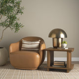 Orlo 18" Gold Metal Mushroom Table Lamp by Mercana at Eve Furniture