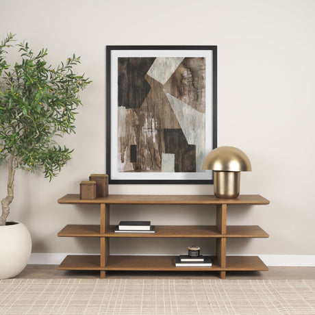 Orlo 18" Gold Metal Mushroom Table Lamp by Mercana at Eve Furniture