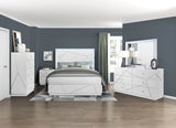 Orlo White California King Bed by Homelegance at Eve Furniture