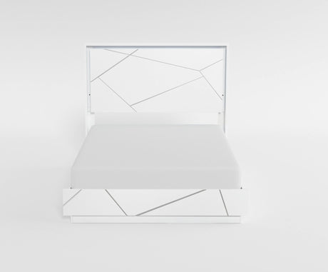 Orlo White California King Bed by Homelegance at Eve Furniture
