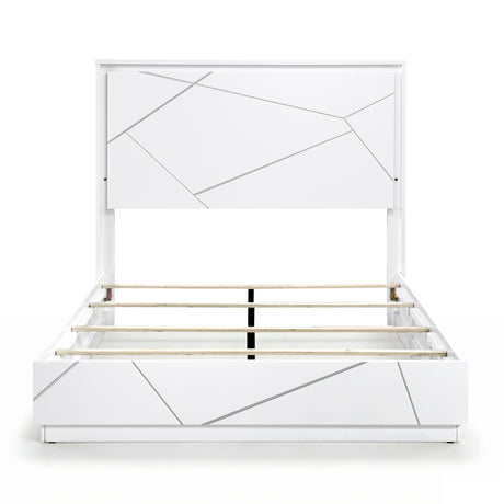 Orlo White Eastern King Bed by Homelegance at Eve Furniture